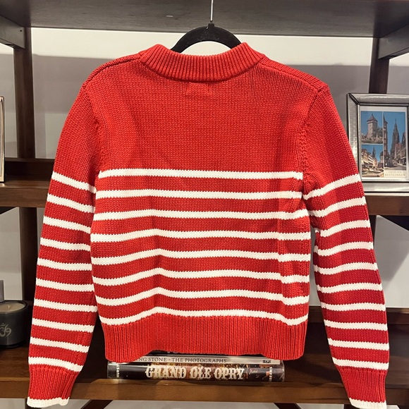 NWT Tutto Red White Stripe Sweater - Picture 4 of 6